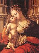 GOSSAERT, Jan (Mabuse) Virgin and Child sdg oil painting artist